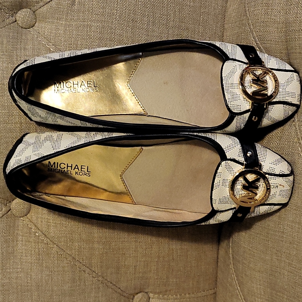 Shoes, size 10 , navy blue and white